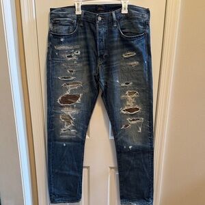 Polo Ralph Lauren Sullivan Slim jeans Distressed with patches